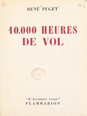 cover image of 10.000 heures de vol